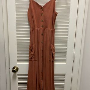 Midi button down dress